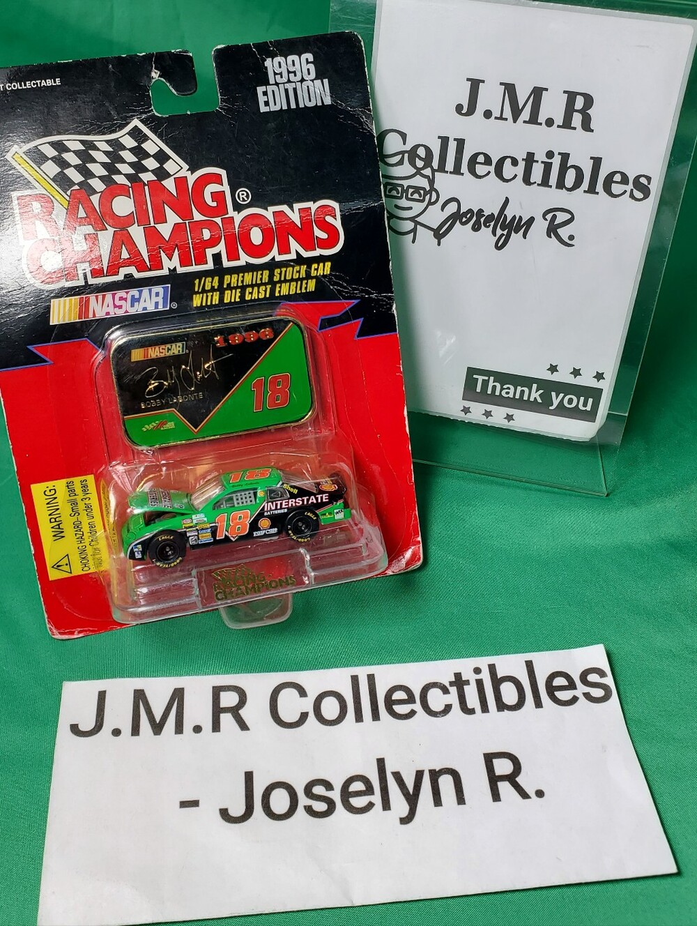 Nascar Racing Champions 3-D 1996 Diecast Race Car #18 Bobby Labonte 1:64